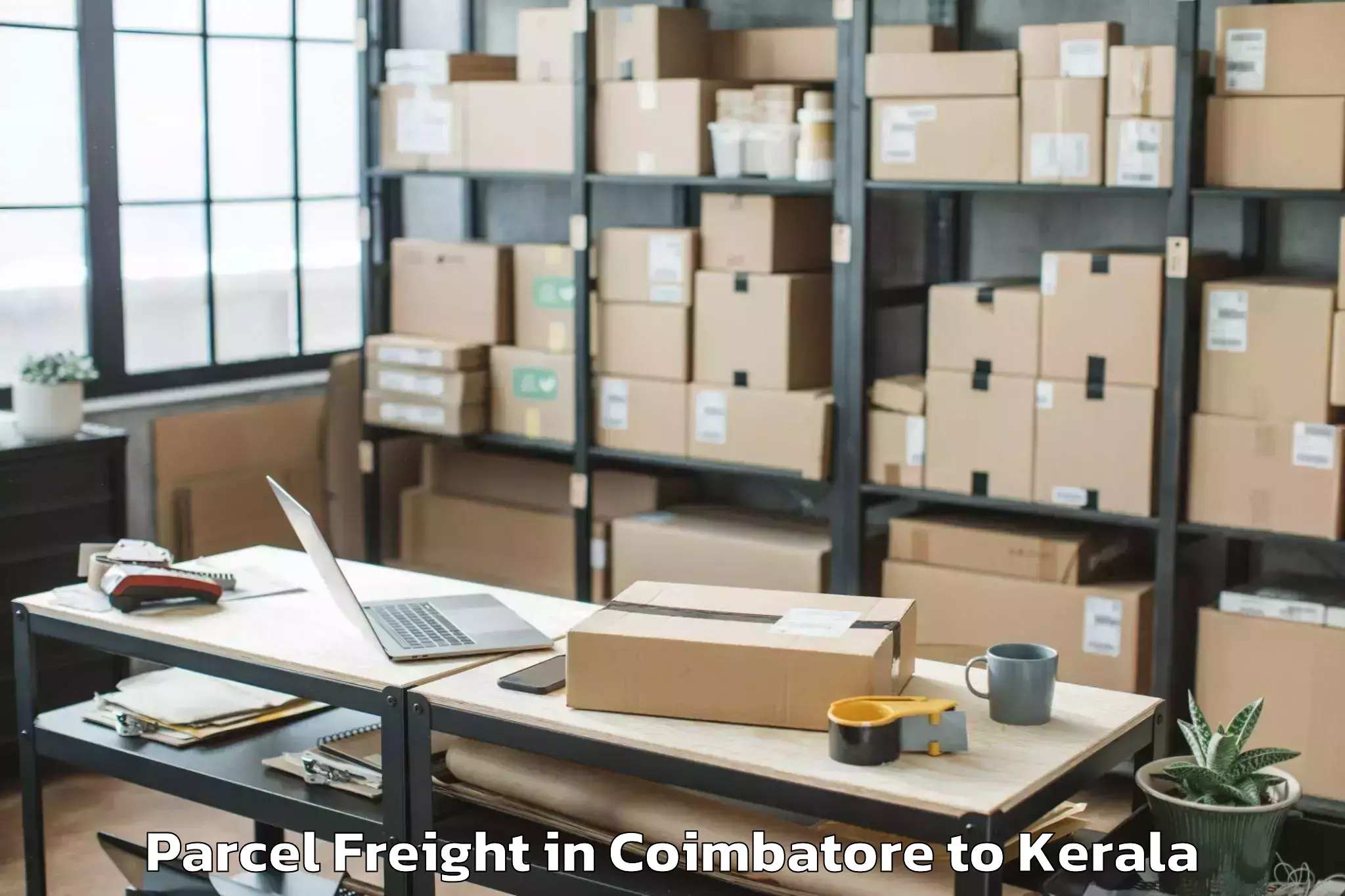 Top Coimbatore to Kannur Airport Cnn New Parcel Freight Available